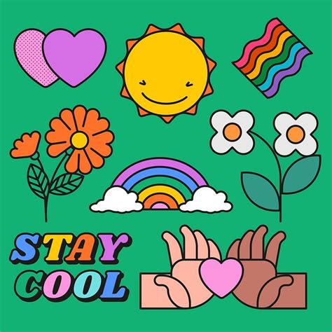 Summer kidcore stickers, colorful doodles | Premium PSD - rawpixel