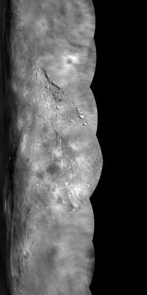 Image of the surface of Charon, via the New Horizons spacecraft. Image ...