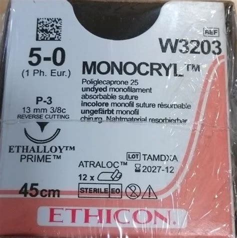 monofilament monocryl suture  packaging type  foils  box