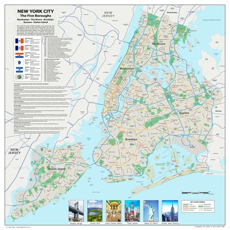 New York City Street Map - The Five Boroughs– I Love Maps