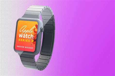 Apple Watch Design Mockups on Yellow Images Creative Store