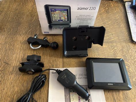 Garmin Zumo 220 Sat Nav With Full Europe Live Time Map Update Ebay