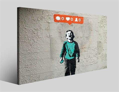 Quadri Banksy Art VI Stampe Famose Su Tela 30ArtGallery Graffiti