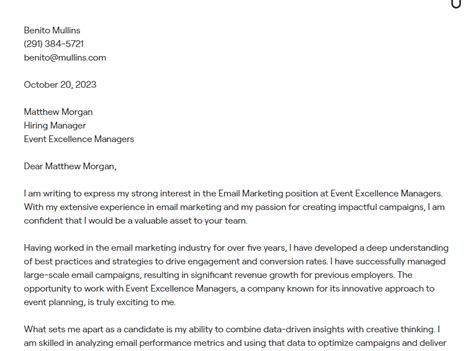 5+ Email Marketing Cover Letter Examples (with In-Depth Guidance)