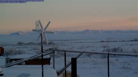 Webcam Kavik, North Slope, Alaska, USA - View toward the mountain range ...