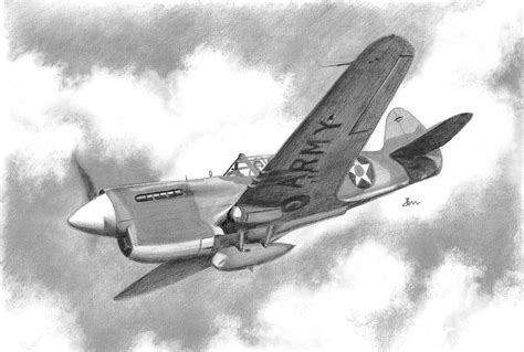 P-40 Warhawk by M-Basinski-Drawings on DeviantArt