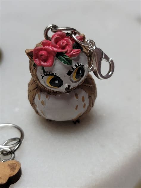 Stitch Markers Forest Friends Stitch Markers Fox Owl Knitting Etsy