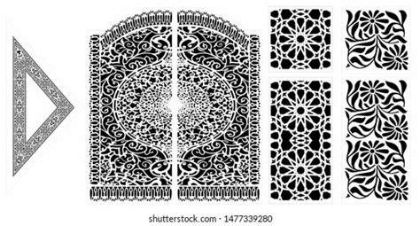 Cnc Laser Cutting Designs Patterns Stock Vector (Royalty Free) 1477339280 | Shutterstock