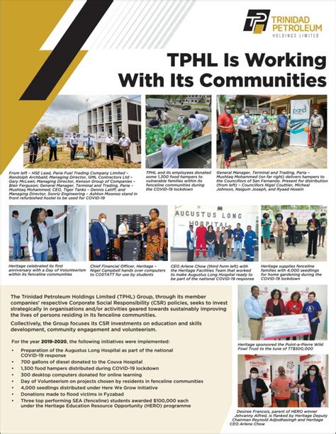 Tphl Is Working With Its Communities Paria