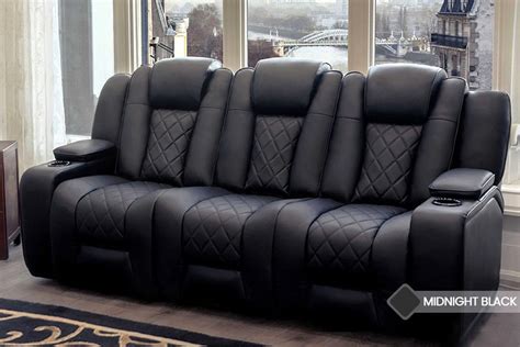 Oxford Console Edition 3-Seat Entertainment Room Recliner