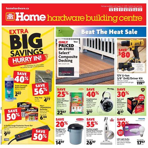 Home Hardware Building Centre Bc Flyer August To