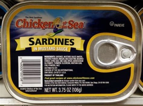 Chicken Of The Sea in Mustard Sauce Chicken Of The Sea Sardines in ...