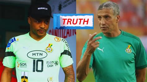 Revealed Andre Ayew Was Not Dropped By Chris Hughton In Ghana Vs