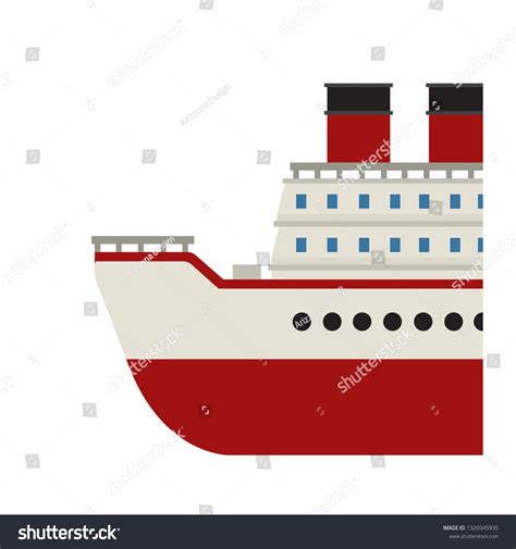 Cruise Boat Emoji Vector Stock Vector Royalty Free 1320345935