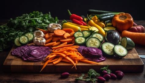 Ensalada Fresca Y Saludable Con Verduras Org Nicas Y Rodajas De Frutas