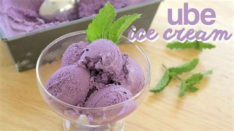 How To Make Ube Ice Cream 3 Ingredients National Ice Cream Day Youtube