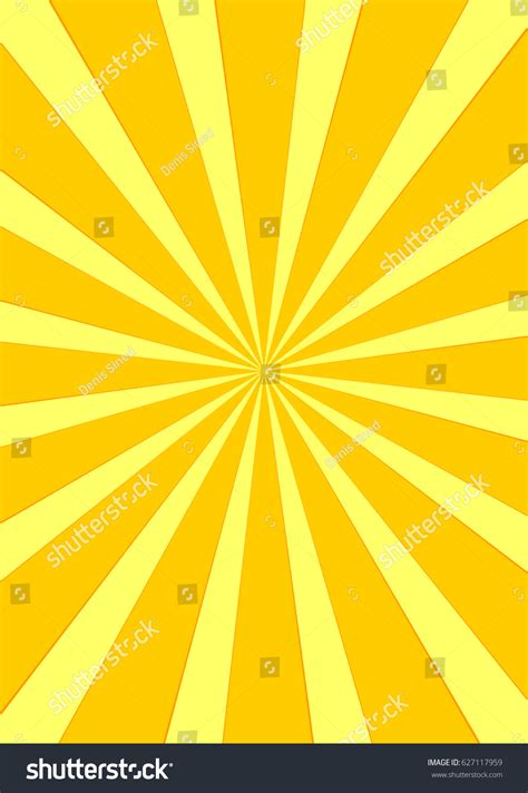 Yellow Radial Background Flyer Design Template Stock Vector (Royalty ...