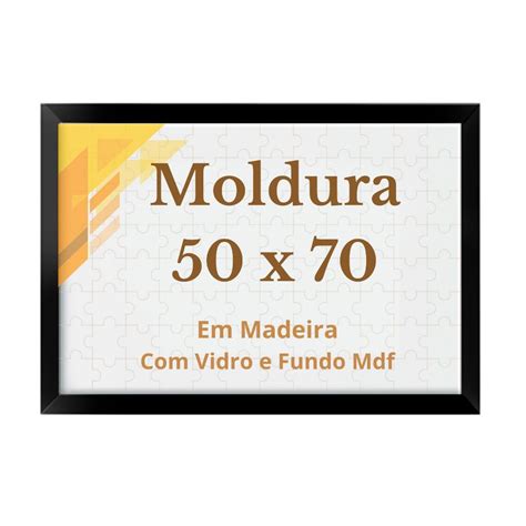 Moldura X Quebra Cabe A Pcs X Vidro Moldura Cm