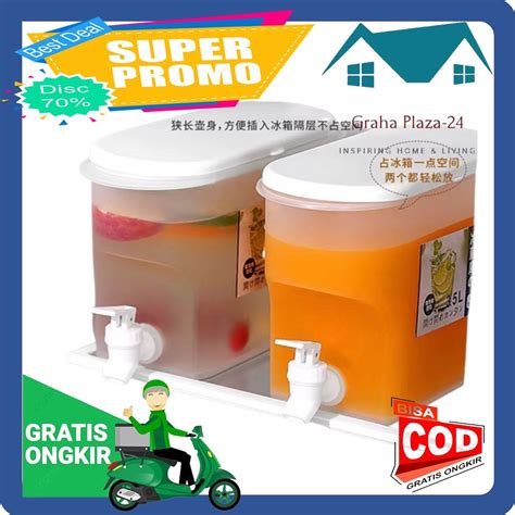 Jual Dispenser Jus Plastik Mini Liter Galon Air Kecil Ketel