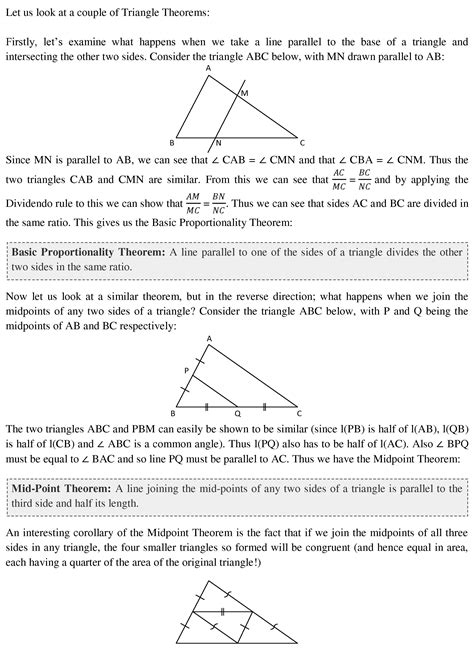 The Basic Proportionality Theorem – CAT-holics