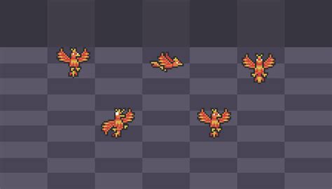 2d Pixel Art Phoenixling Sprites By Elthen S Pixel Art Shop