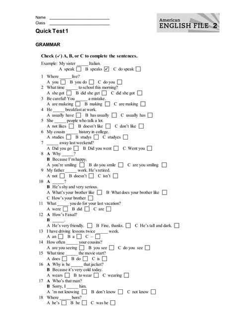 Aef2 File1 Quicktestcustom Pdf