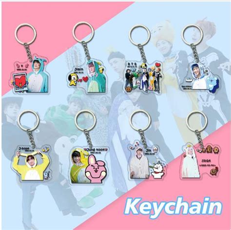 BTS Members Acrylic Keyrings 4 99 The Mad Shop