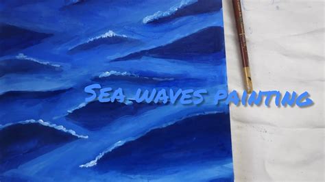 How To Paint Sea Waves 🌊 Acrylic Painting Youtube