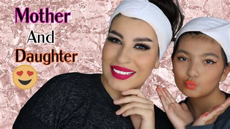 Mother And Daughter Makeup Tutorial Get Glam With Sadaf Youtube