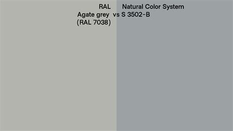 Ral Agate Grey Ral 7038 Vs Natural Color System S 3502 B Side By Side