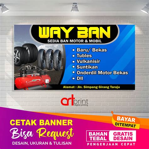 Cetak Spanduk Banner Jual Ban Motor Banner Ban Mobil Spanduk