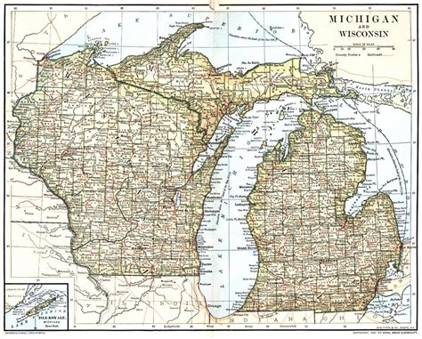 Map Of Upper Michigan And Wisconsin - Silva Dulcinea