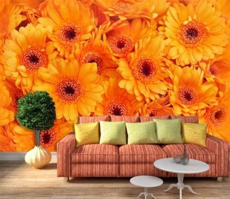 3d Warm Flowers I5044 Wallpaper Mural Self Adhesive Removable Sticker