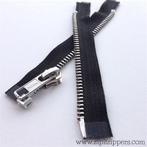 Separating Metal Zippers Ykk Nickel Teeth Zips Piece Black Number