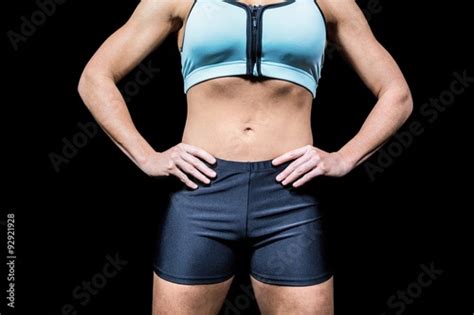 Midsection Of Powerful Woman With Hands On Hip Stock Photo Adobe Stock