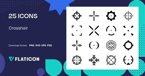 Crosshair Icon Pack | 25 .SVG Icons