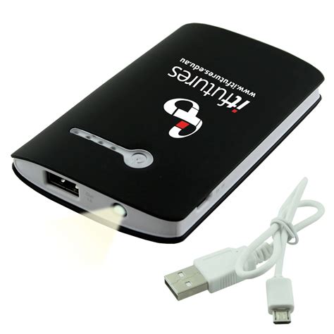 Promotional Power Bank Battery Charger - Includes Universal Cable