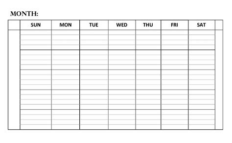 Monthly Planner Template - Classic Download Printable PDF | Templateroller