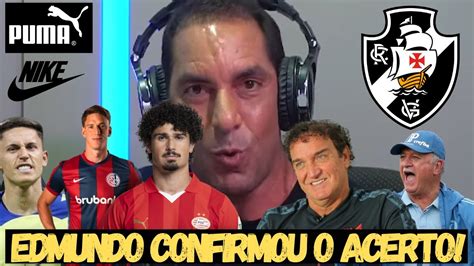 AGORA EDMUNDO TRAZ BASTIDORES SOBRE REFORÇOS NO VASCO E A POSSIVEL