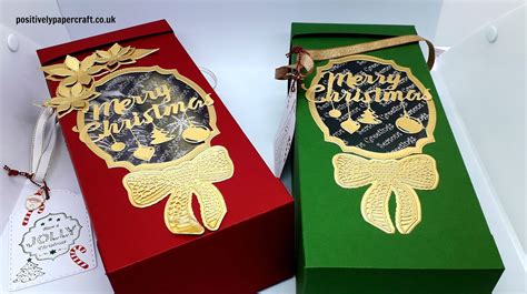 Positively papercraft: Large Christmas Cracker Box (holds 6 Crackers)