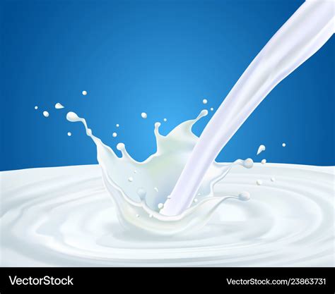 Milk Splash Drop 2 Royalty Free Vector Image Vectorstock