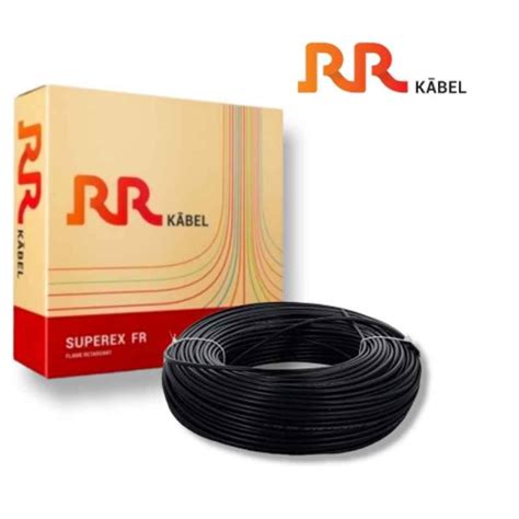 Buy RR Kabel Superex FR 6 Sqmm 90 M Black PVC Insulated Single Core