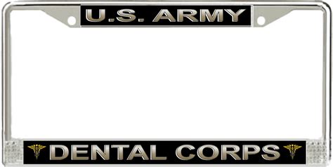 U S Army Dental Corps License Plate Frame