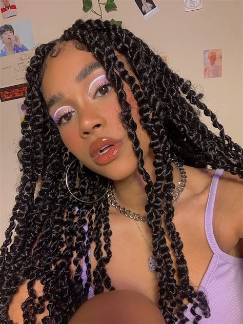 ⋆ ☽ Kiara 𖤐 ⋆ On Twitter Twist Hairstyles Cute Box Braids Hairstyles Braided Hairstyles