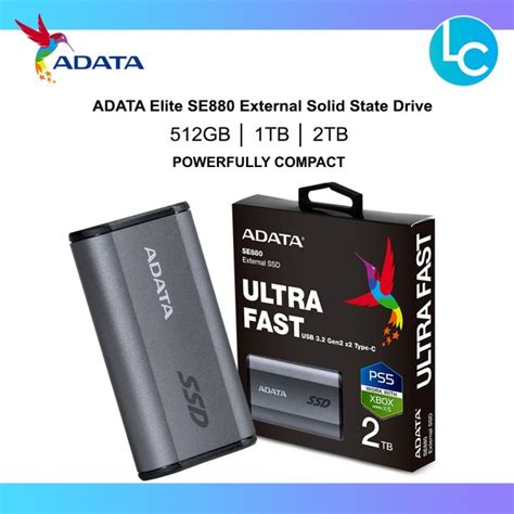 Adata Elite Se880 Portable External Solid State Drive External Ssd