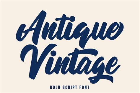 Antique Vintage Font By Arendxstudio · Creative Fabrica