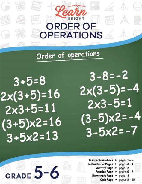 Order Of Operations Free Pdf Download Learn Bright