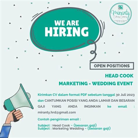 Loker Terbaru Di Miranty Catering Company 2024 Karirglobal Id