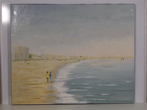 Bernanose Raymond Baie De La Baule Huile Sur Toile Sign E En