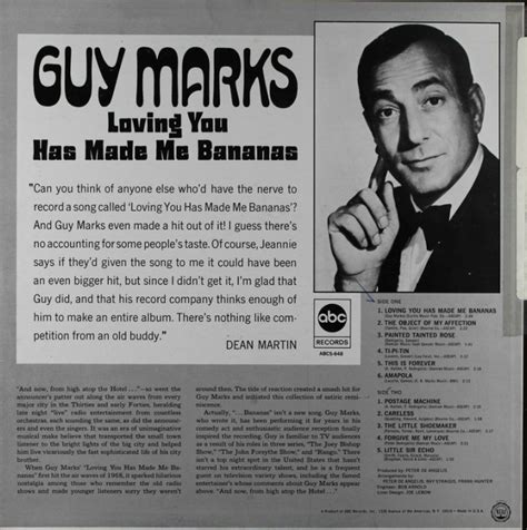 Guy Marks recording career - a.k.a. Guy Marks